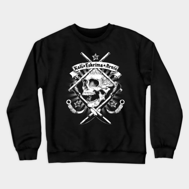 Eskrima Kali Arnis Crewneck Sweatshirt by Black Tee Inc